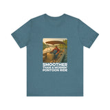 Smoother Than a Mornin' Pontoon Ride T-Shirt, Summer Vibe Shirt, Pontoon and Boating Gift, Vacation Shirt