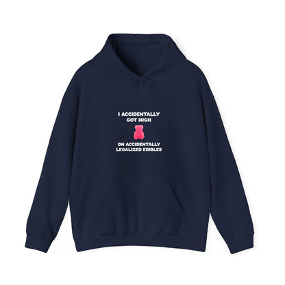 Accidentally legalized edibles Minnesota hoodie with pink gummy bear - product view 5
