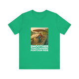 Smoother Than a Mornin' Pontoon Ride T-Shirt, Summer Vibe Shirt, Pontoon and Boating Gift, Vacation Shirt