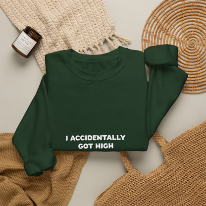 Accidentally legalized edibles Minnesota crewneck with pink gummy bear - product view 29