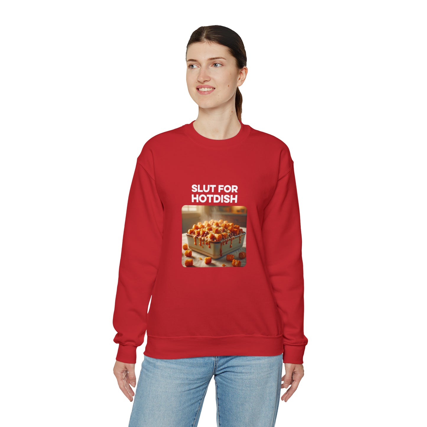 Slut For Hotdish Crewneck Sweatshirt
