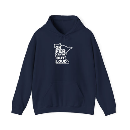 Oh Fer Cryin Out Loud Minnesota hoodie with white state design - product view 5