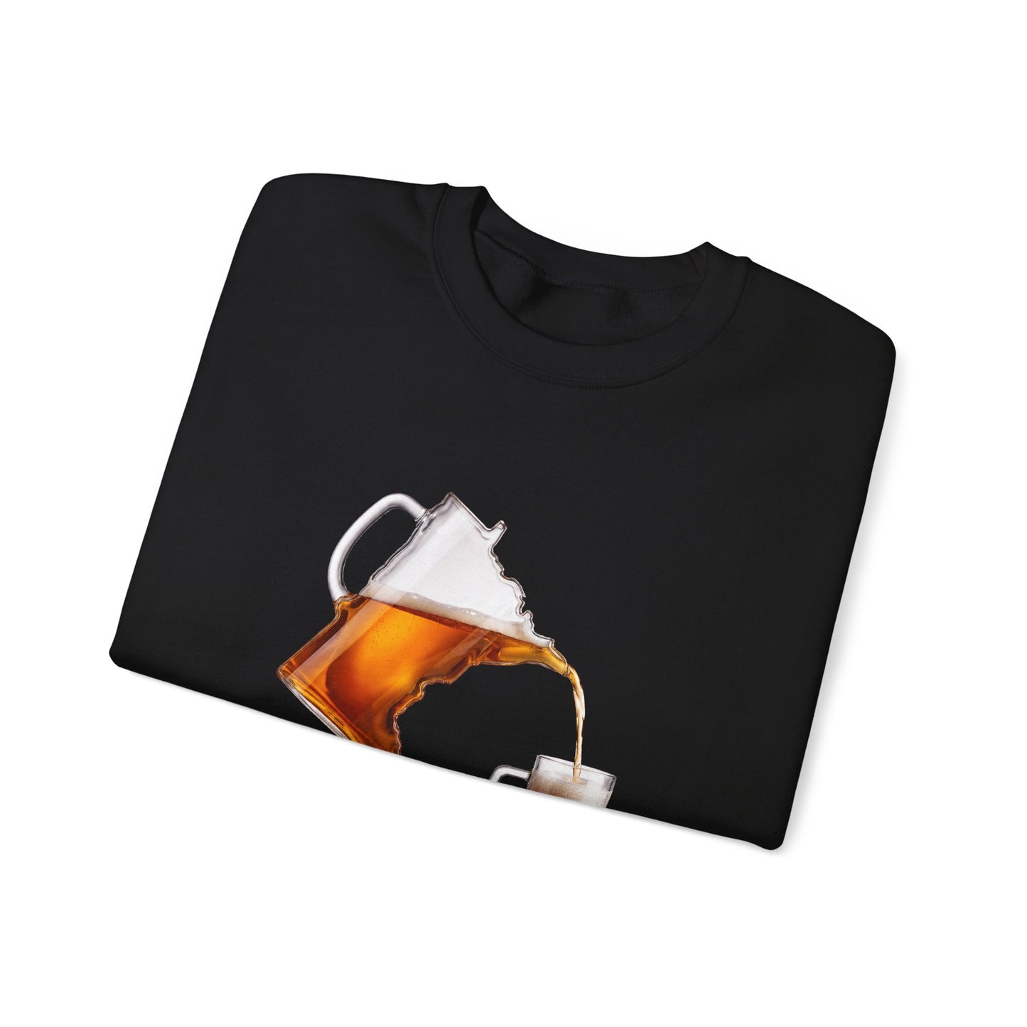 Drink Local Minnesota beer crewneck sweatshirt with state-shaped pitcher design - product view 6