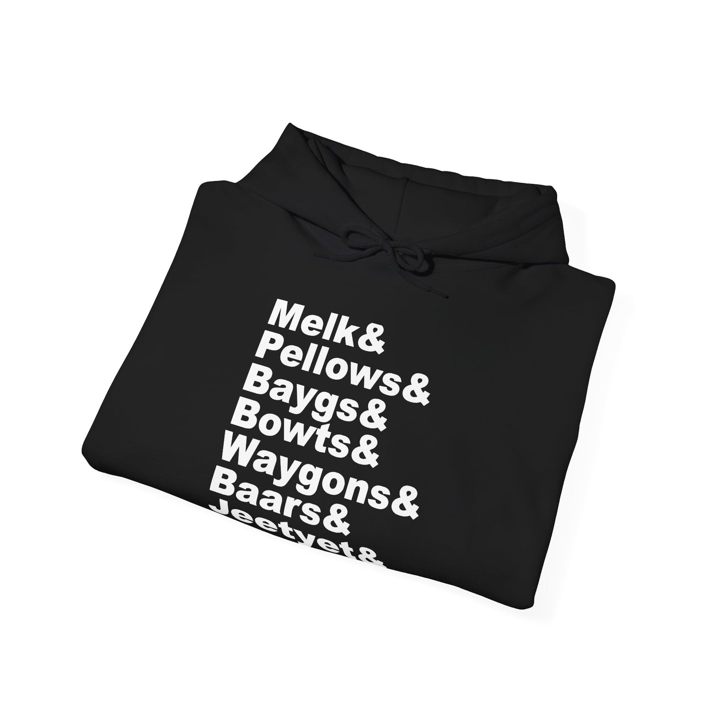 Melk Pellow Bayg funny Minnesota accent hoodie