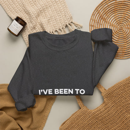 I've Been to Duluth Minnesota crewneck sweatshirt in a dark color - product view 16