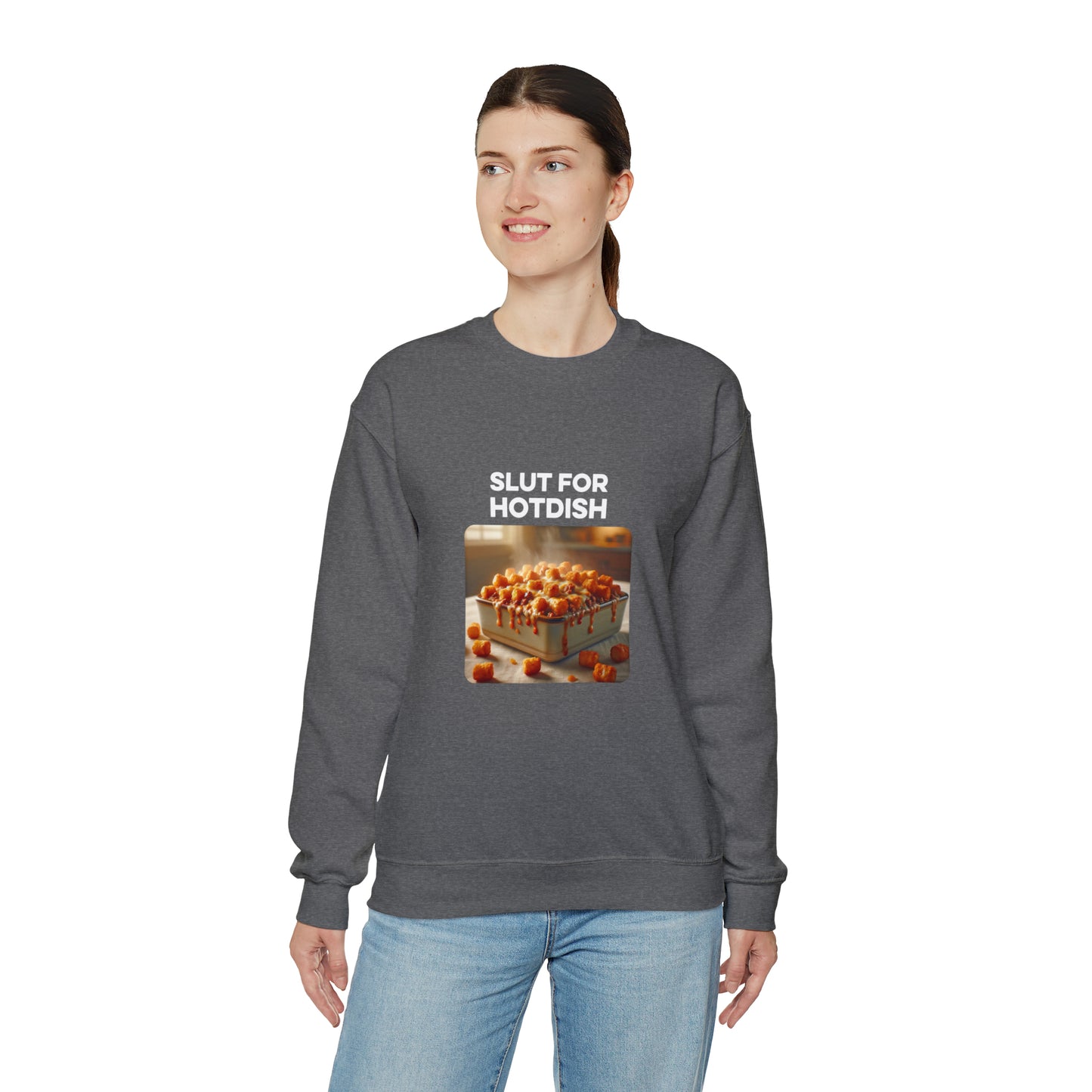 Slut For Hotdish Crewneck Sweatshirt