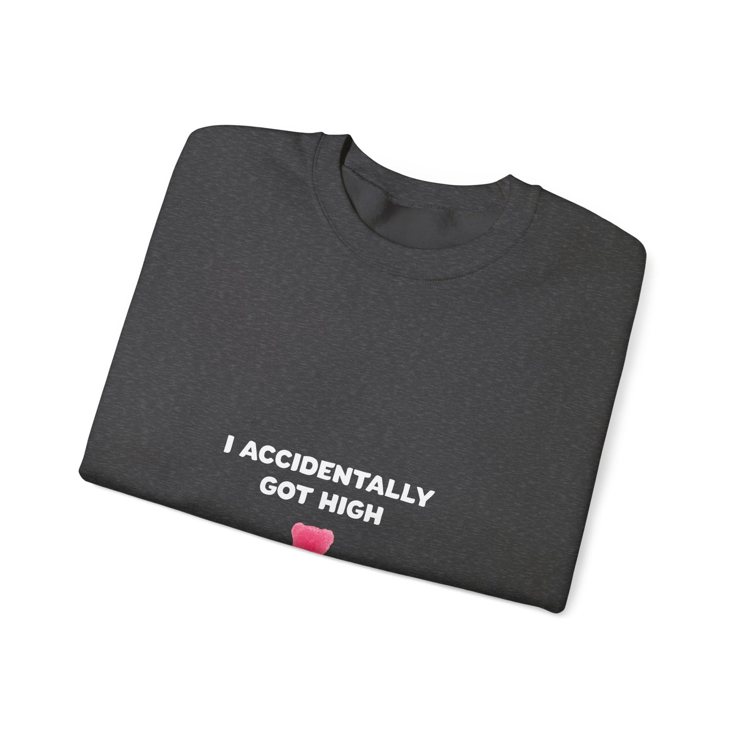 Accidentally legalized edibles Minnesota crewneck with pink gummy bear - product view 15