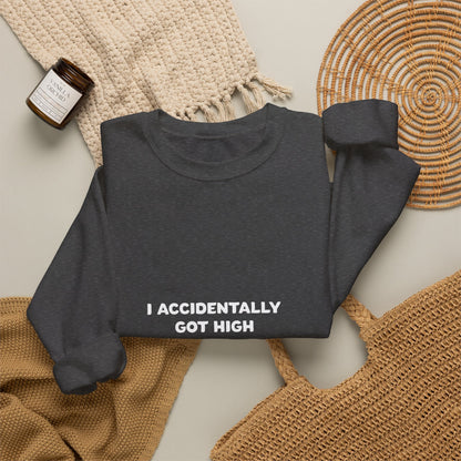 Accidentally legalized edibles Minnesota crewneck with pink gummy bear - product view 32