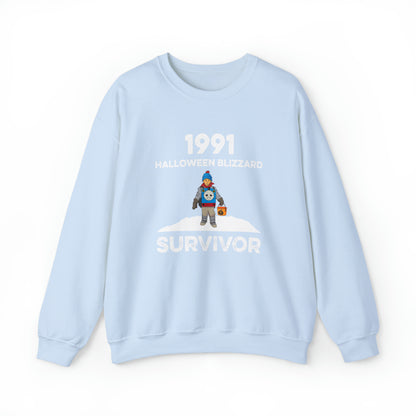 1991 Halloween Blizzard Survivor Crewneck Sweatshirt Unisex