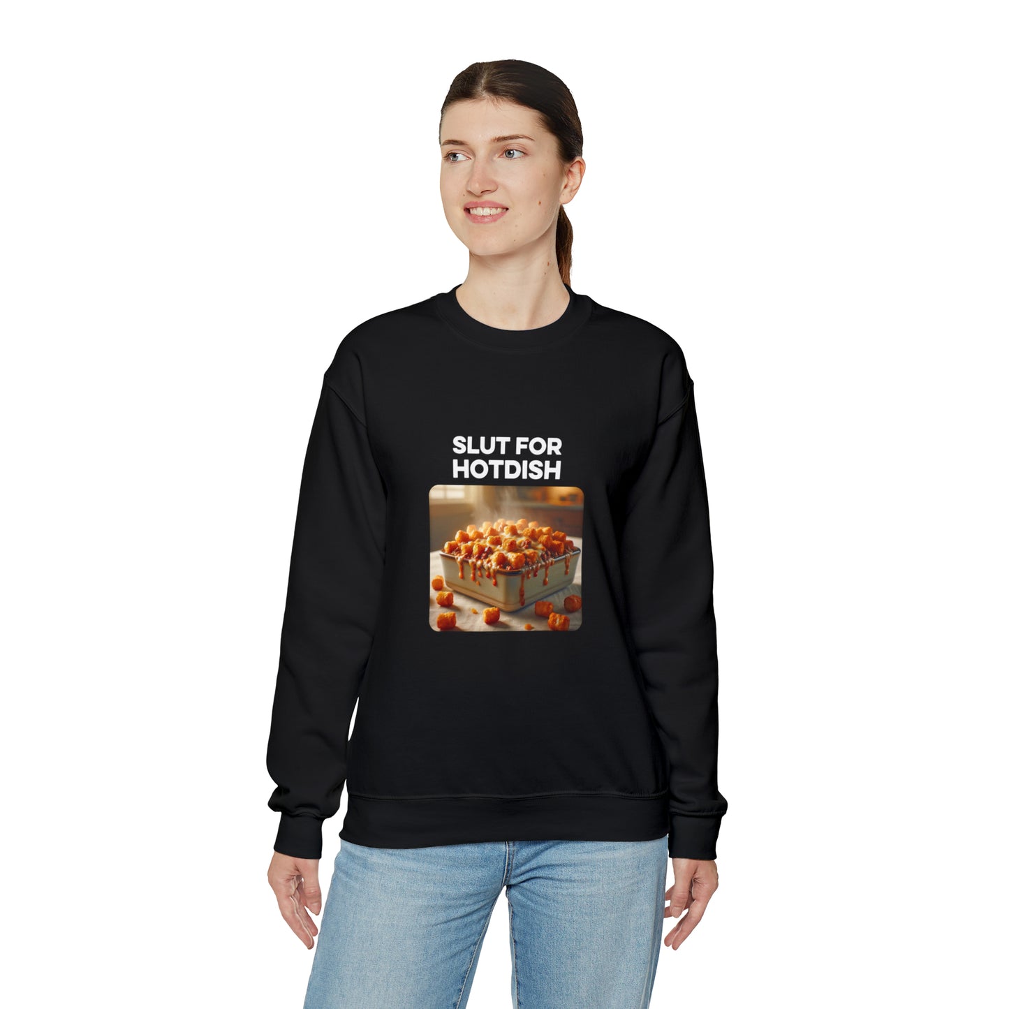 Slut For Hotdish Crewneck Sweatshirt