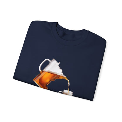 Drink Local Minnesota beer crewneck sweatshirt with state-shaped pitcher design - product view 15