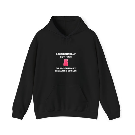Accidentally legalized edibles Minnesota hoodie with pink gummy bear