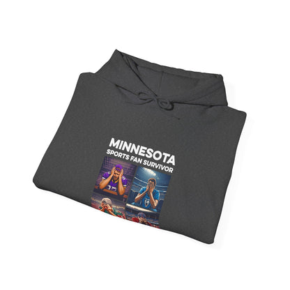 Minnesota Sports Fan Survivor hoodie with full-color fan collage - product view 14