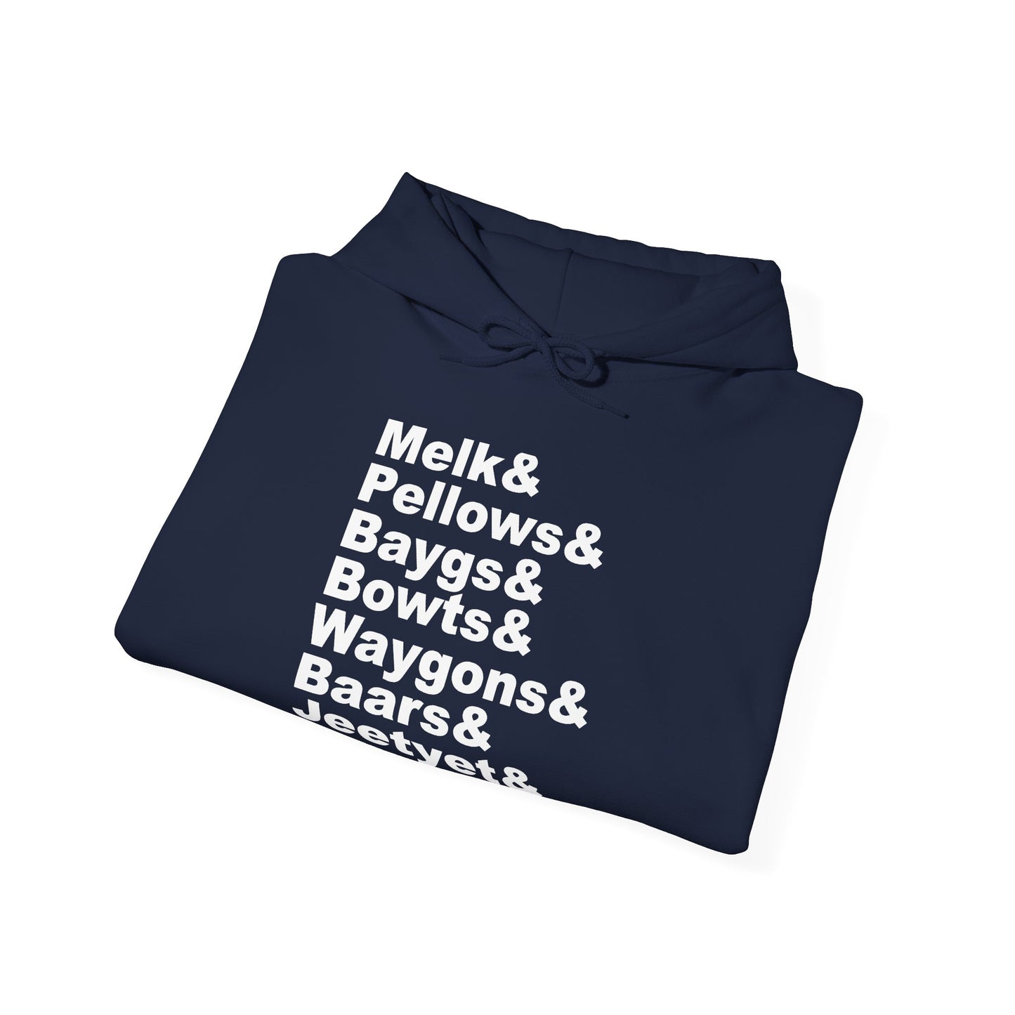 Melk Pellow Bayg funny Minnesota accent hoodie