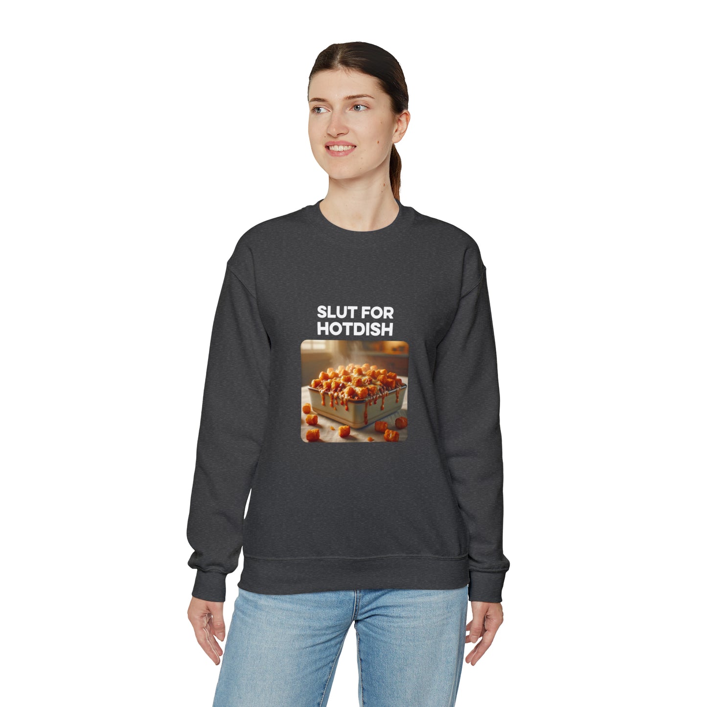 Slut For Hotdish Crewneck Sweatshirt