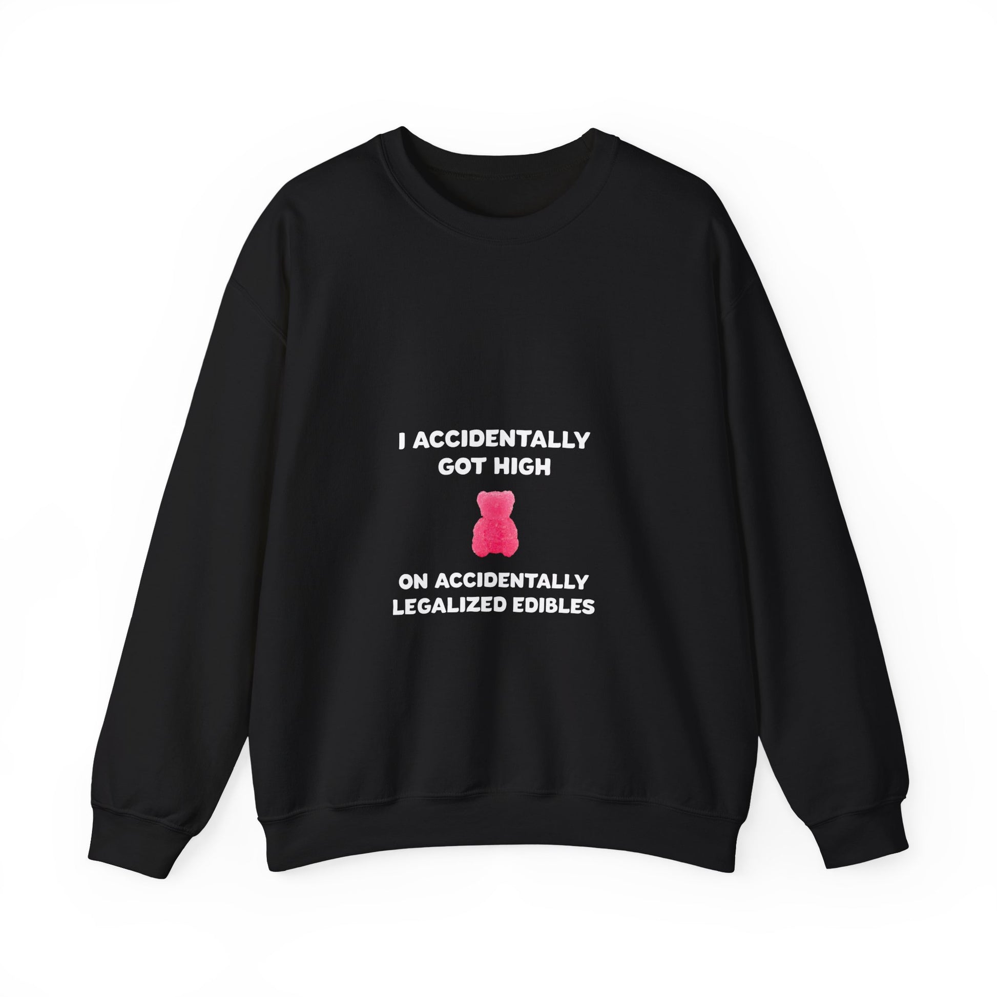 Accidentally legalized edibles Minnesota crewneck with pink gummy bear - product view 17