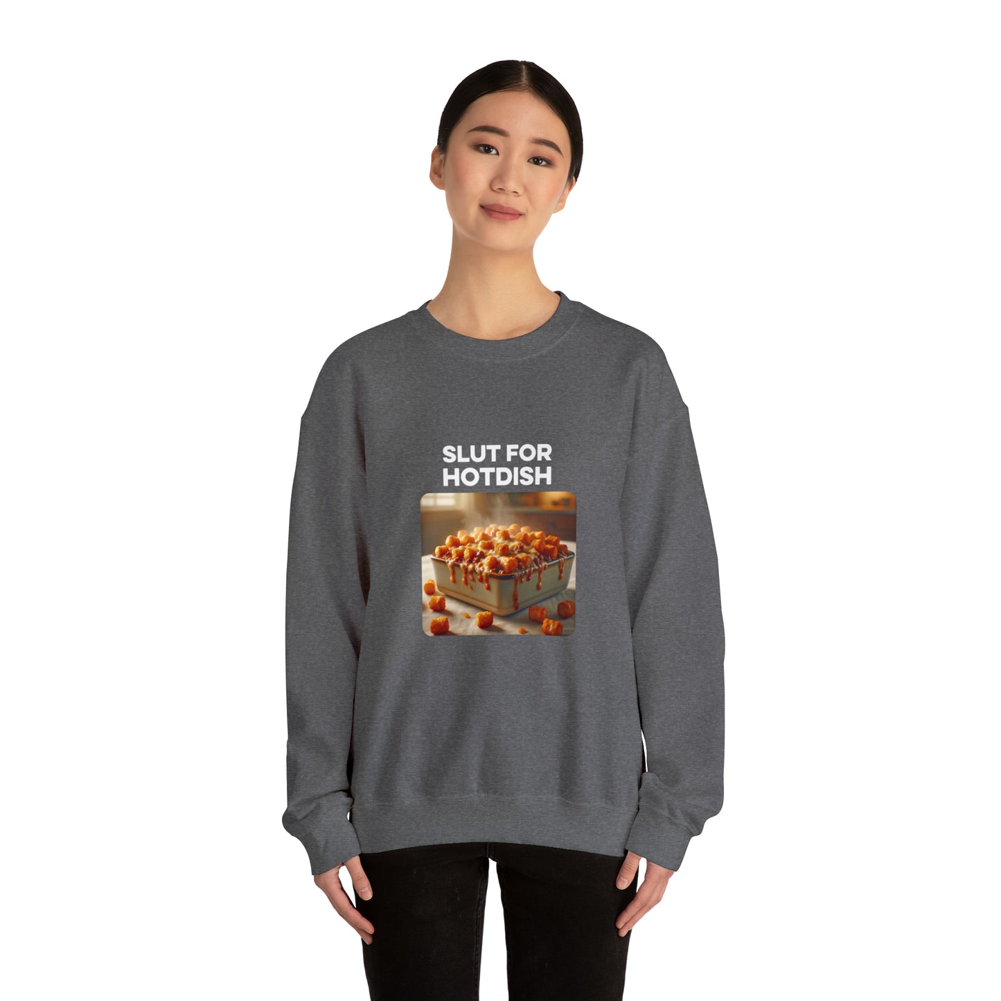 Slut For Hotdish Crewneck Sweatshirt