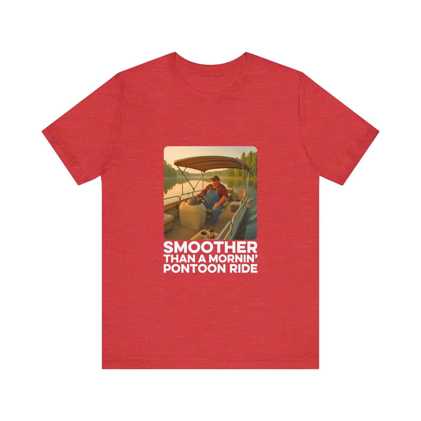 Smoother Than a Mornin' Pontoon Ride T-Shirt, Summer Vibe Shirt, Pontoon and Boating Gift, Vacation Shirt