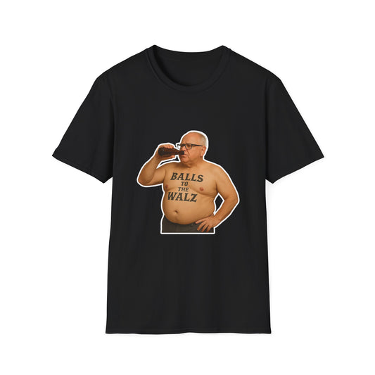 Balls To The Walz - Funny Tim Walz T-Shirt