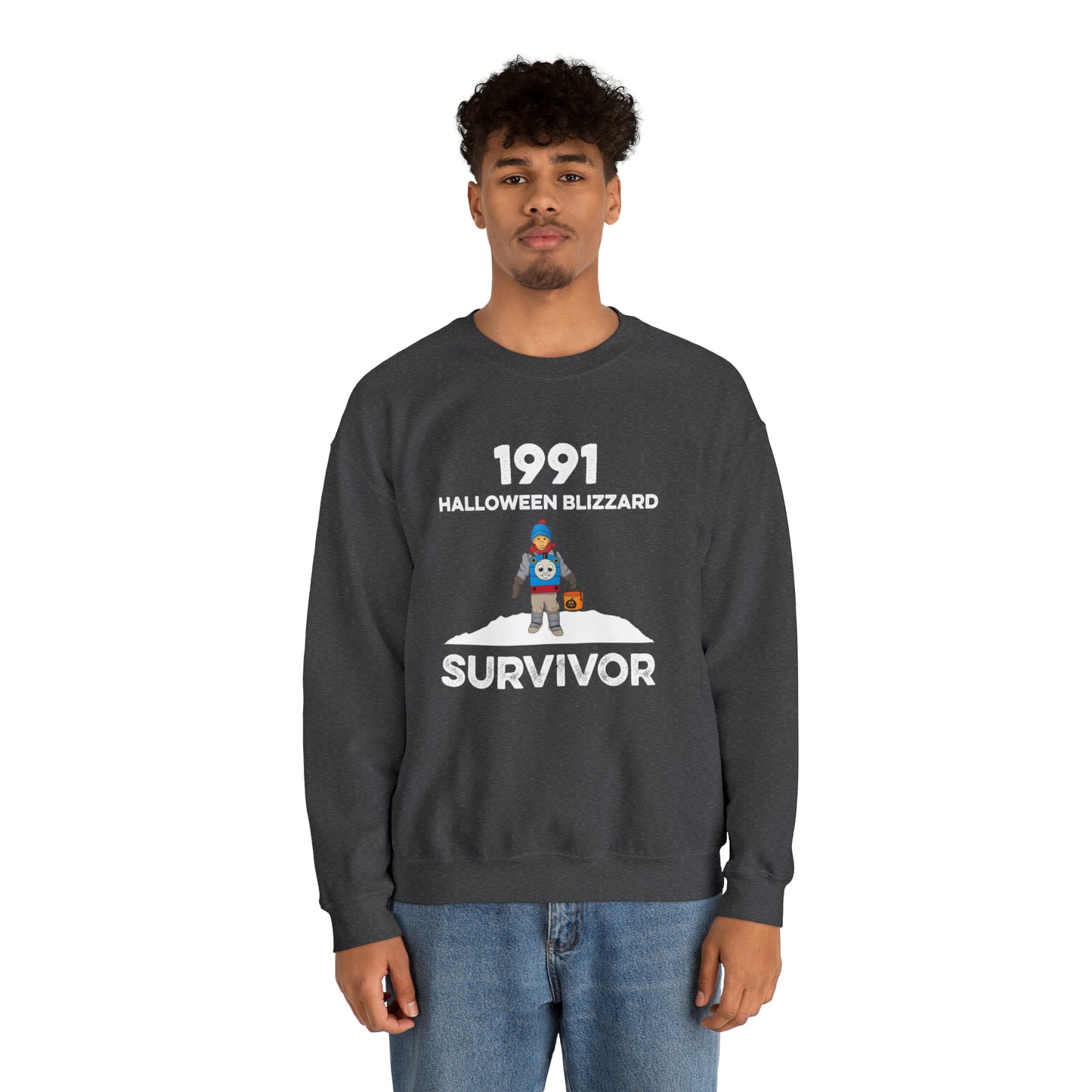1991 Halloween Blizzard Survivor Crewneck Sweatshirt Unisex