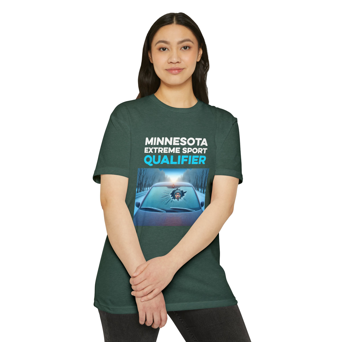 Minnesota Extreme Sport Qualifier - Driving With Frozen Windshield - Unisex T-Shirt