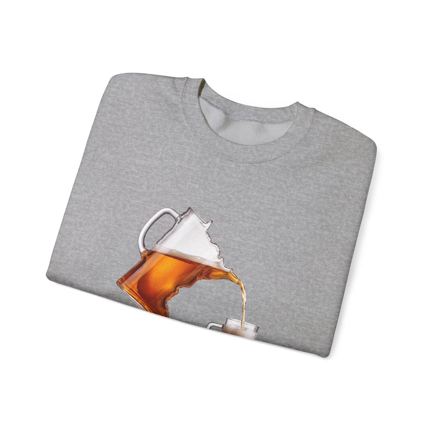 Drink Local Minnesota beer crewneck sweatshirt with state-shaped pitcher design - product view 9