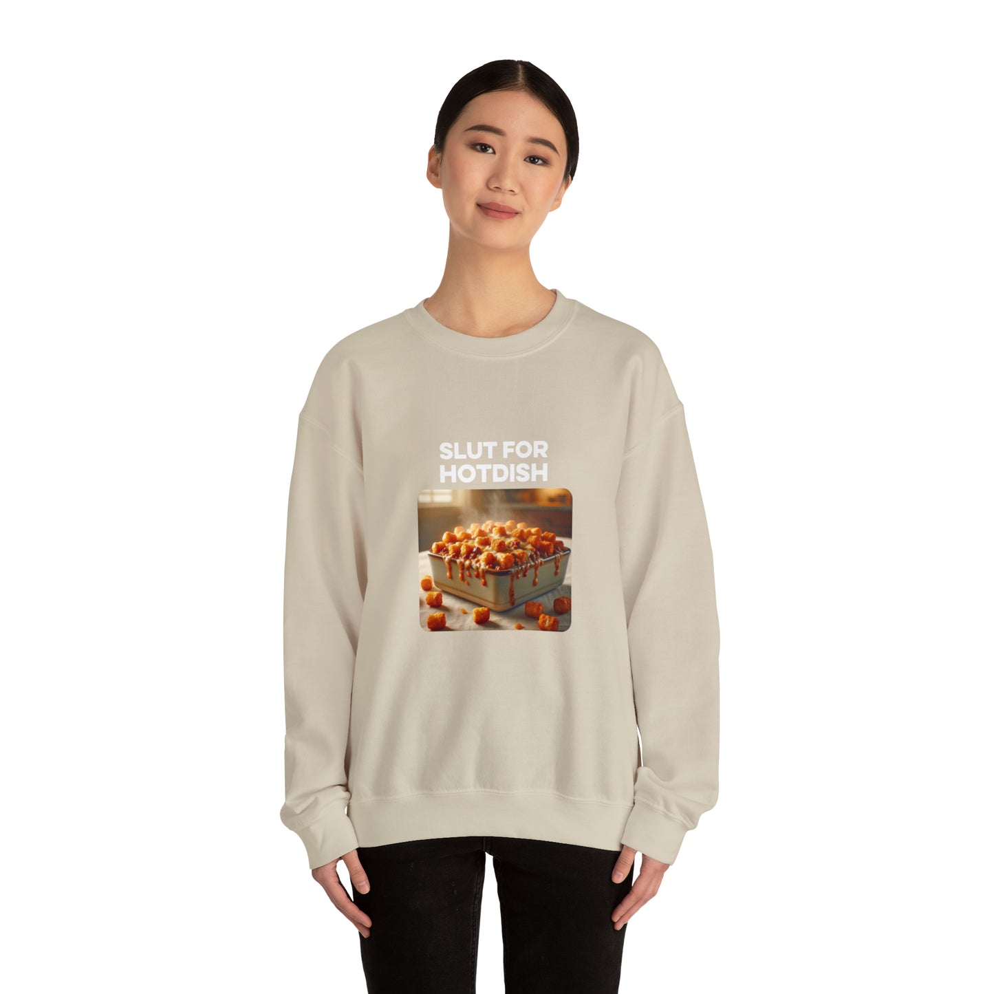Slut For Hotdish Crewneck Sweatshirt