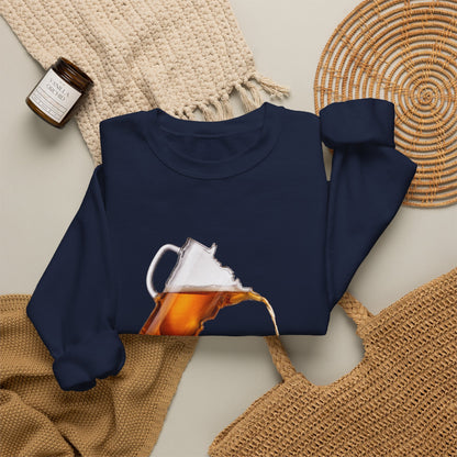 Drink Local Minnesota beer crewneck sweatshirt with state-shaped pitcher design - product view 16