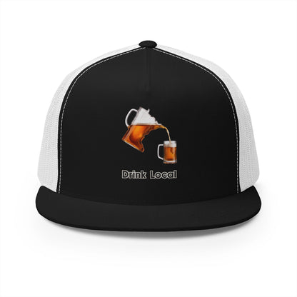 Drink Local Minnesota beer trucker hat with state-shaped pitcher design - product view 5