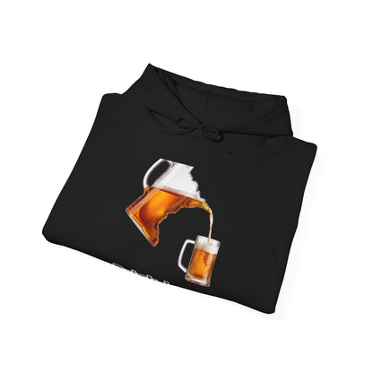 Drink Local Minnesota beer hoodie with state-shaped pitcher design - product view 7