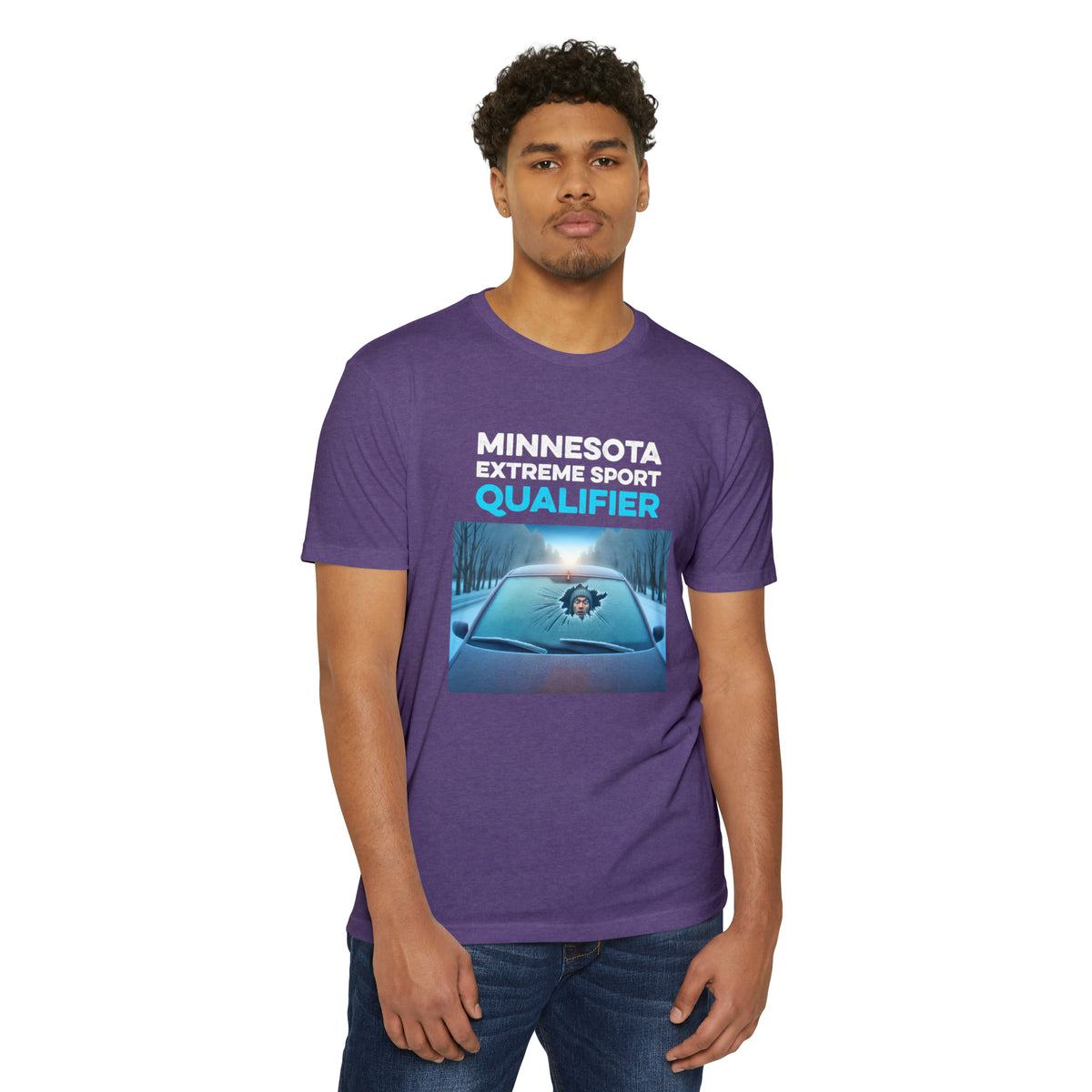 Minnesota Extreme Sport Qualifier - Driving With Frozen Windshield - Unisex T-Shirt