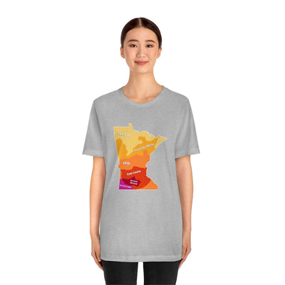 Minnesota Slang Weather Map T-shirt (Unisex) - Ope Life