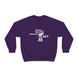 Disgusting Act Sweatshirt - Moss Mooning Packers Vikings Unisex Crewneck Sweatshirt - S / Purple - Ope Life