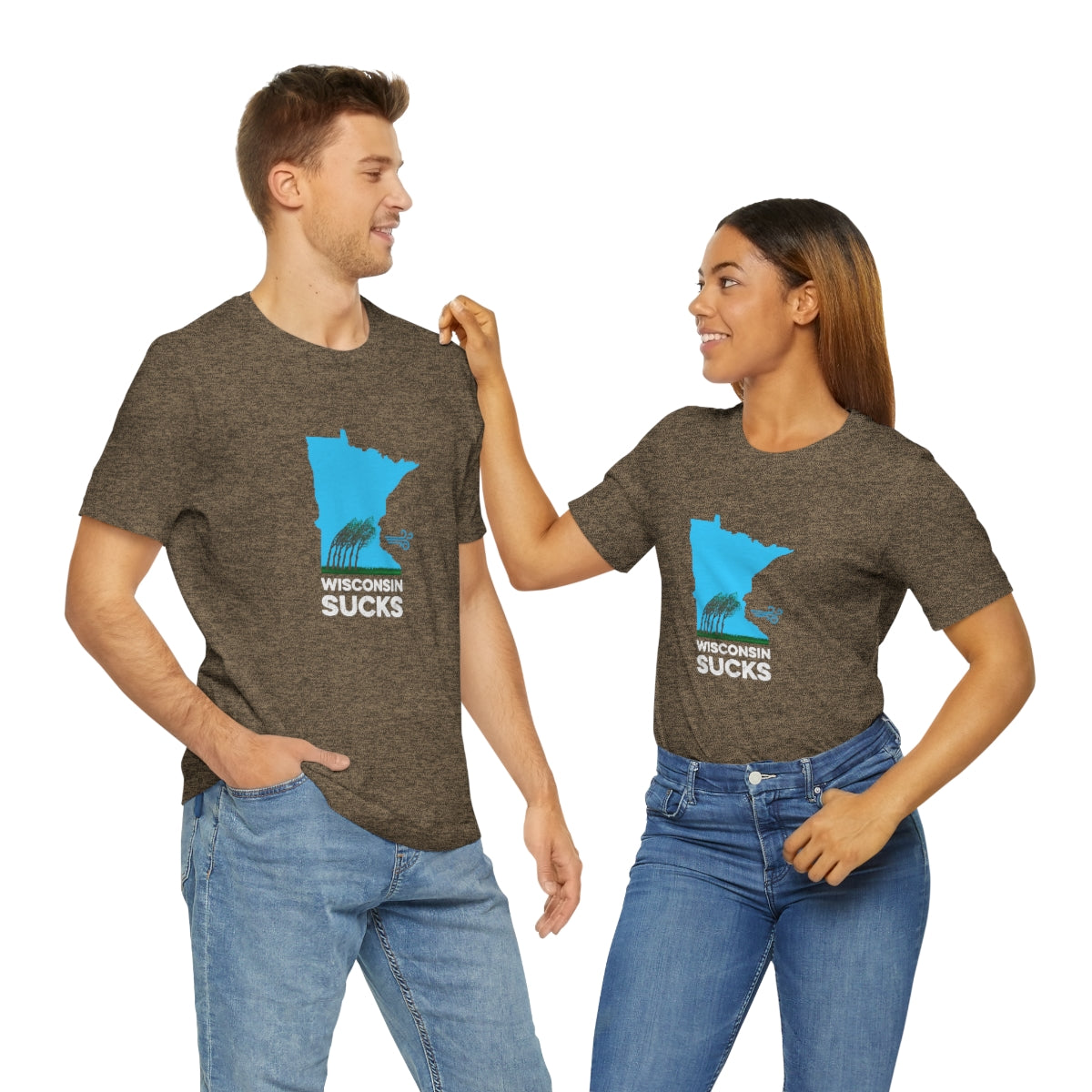 Wisconsin Sucks - Blowing Windy Trees Minnesota Unisex T-Shirt - Ope Life
