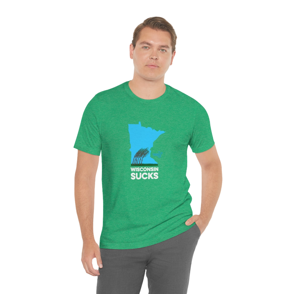 Wisconsin Sucks - Blowing Windy Trees Minnesota Unisex T-Shirt - Ope Life