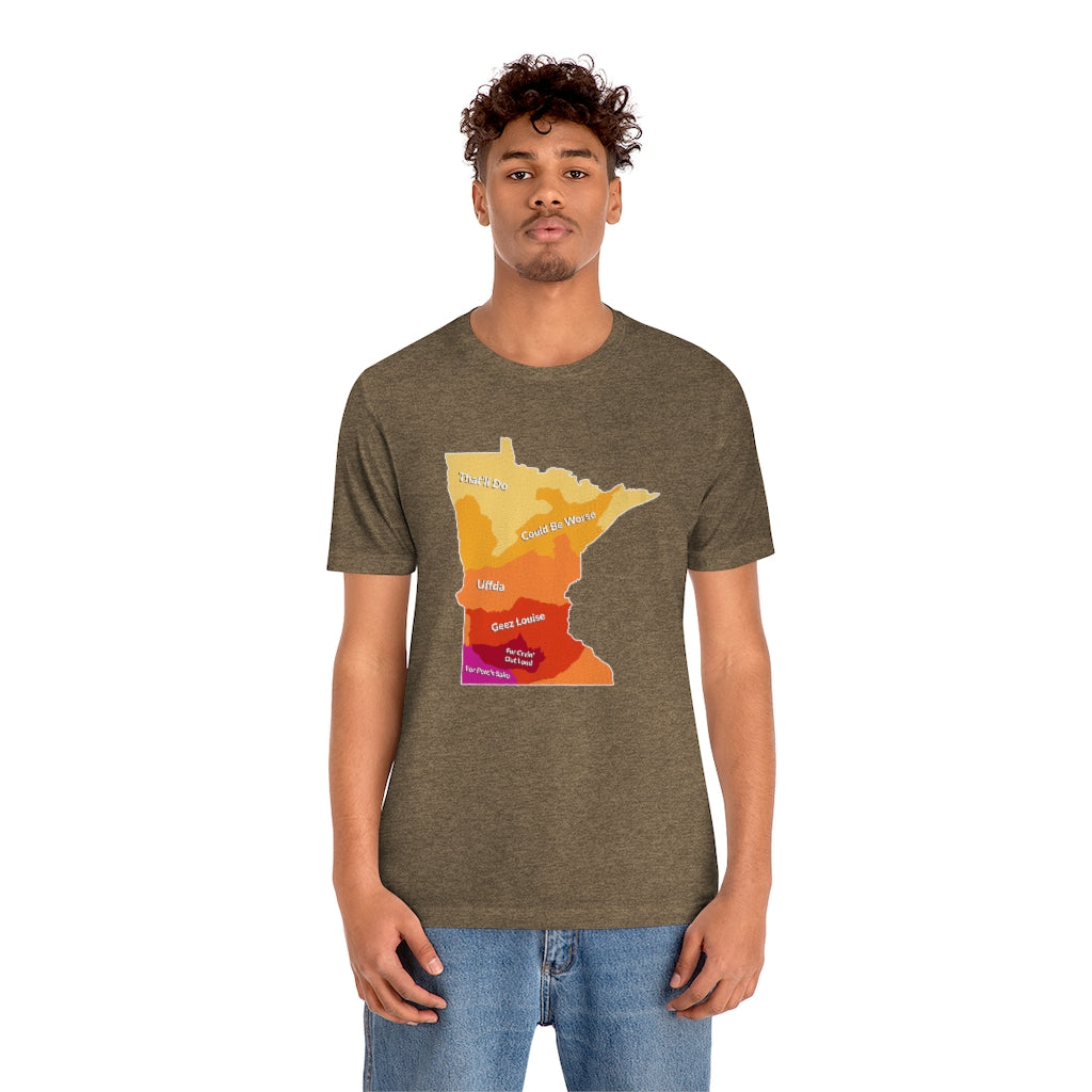 Minnesota Slang Weather Map T-shirt (Unisex) - Ope Life