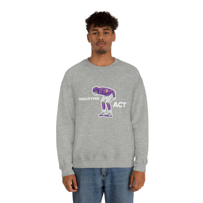 Disgusting Act Sweatshirt - Moss Mooning Packers Vikings Unisex Crewneck Sweatshirt - Ope Life