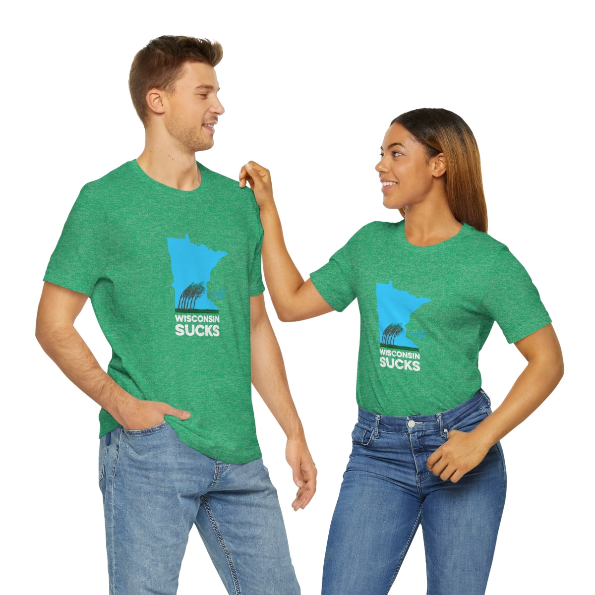 Wisconsin Sucks - Blowing Windy Trees Minnesota Unisex T-Shirt - Ope Life