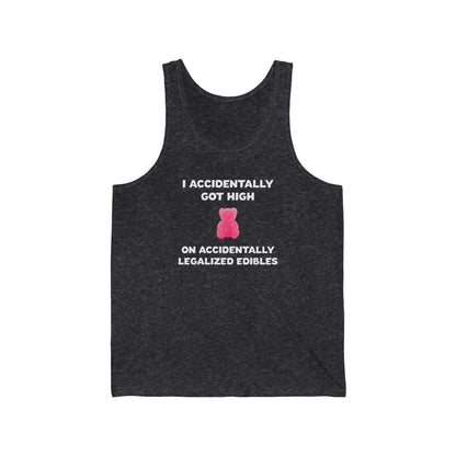 I Accidentally Got High On Accidentally Legalized Edibles Tank Top - XS / Dark Grey Heather - Ope Life