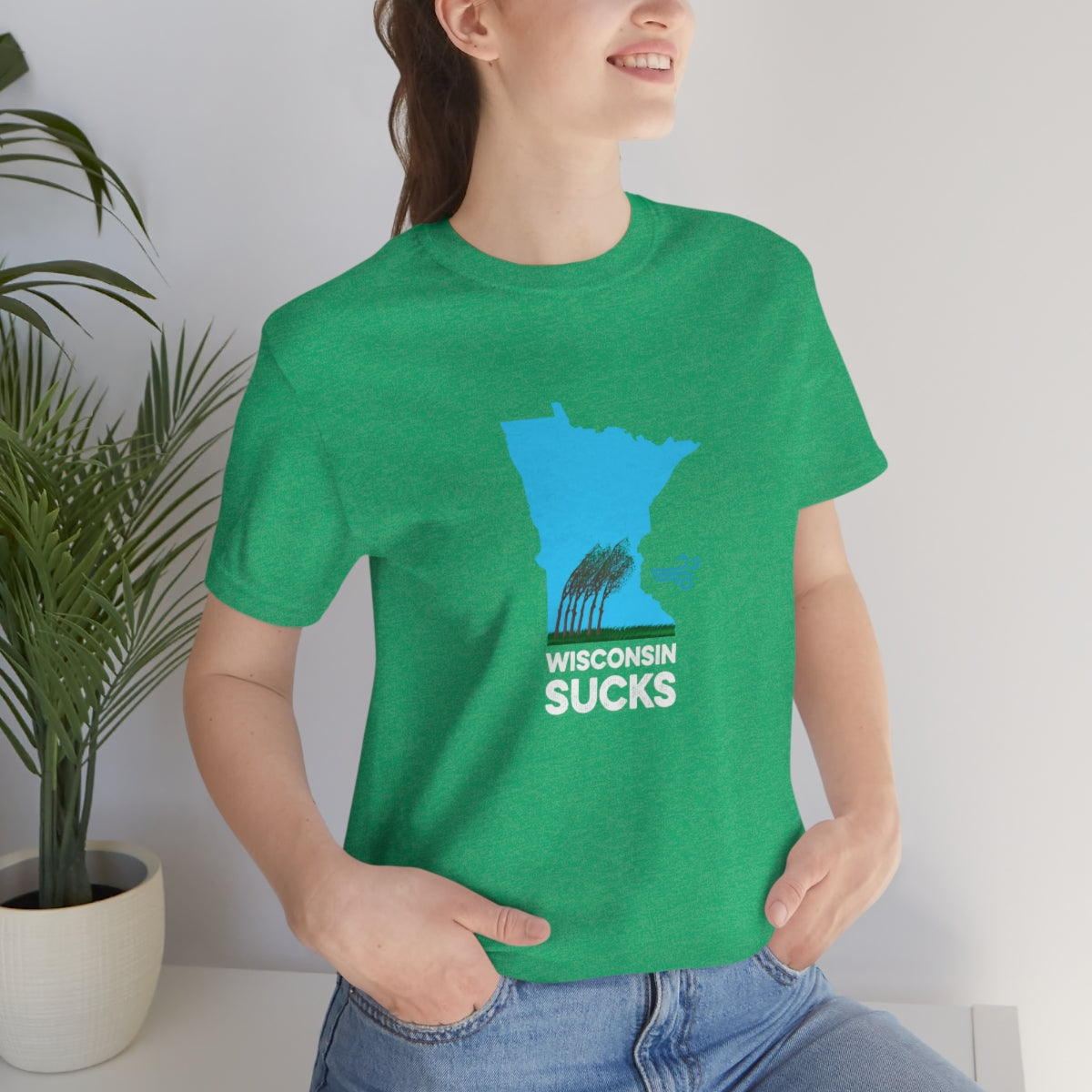 Wisconsin Sucks - Blowing Windy Trees Minnesota Unisex T-Shirt - Ope Life