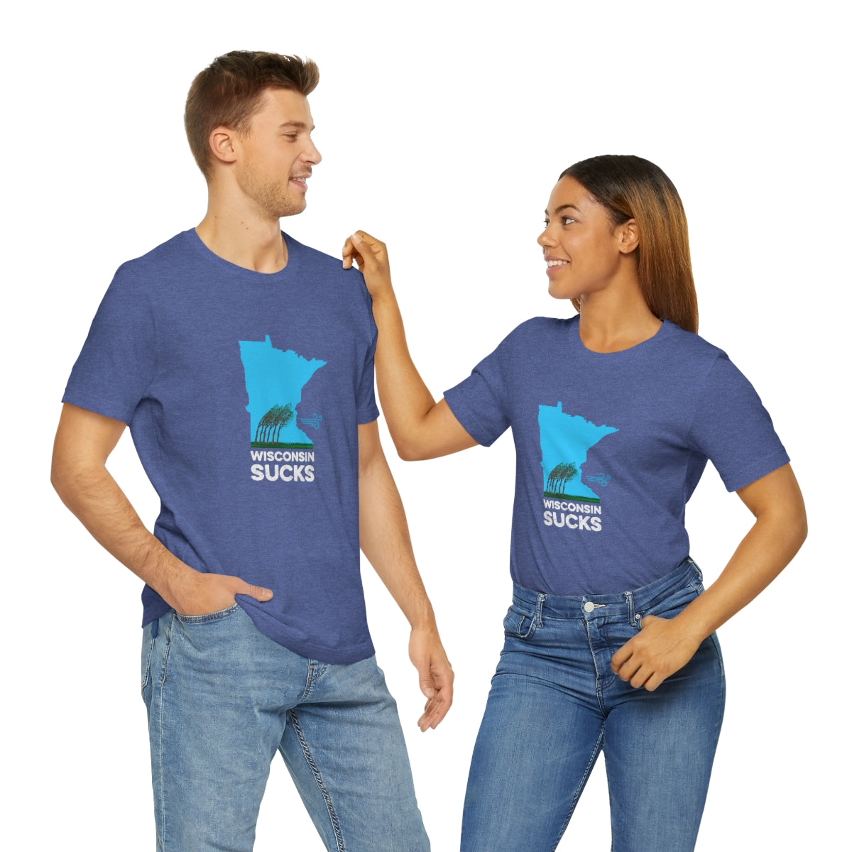 Wisconsin Sucks - Blowing Windy Trees Minnesota Unisex T-Shirt - Ope Life