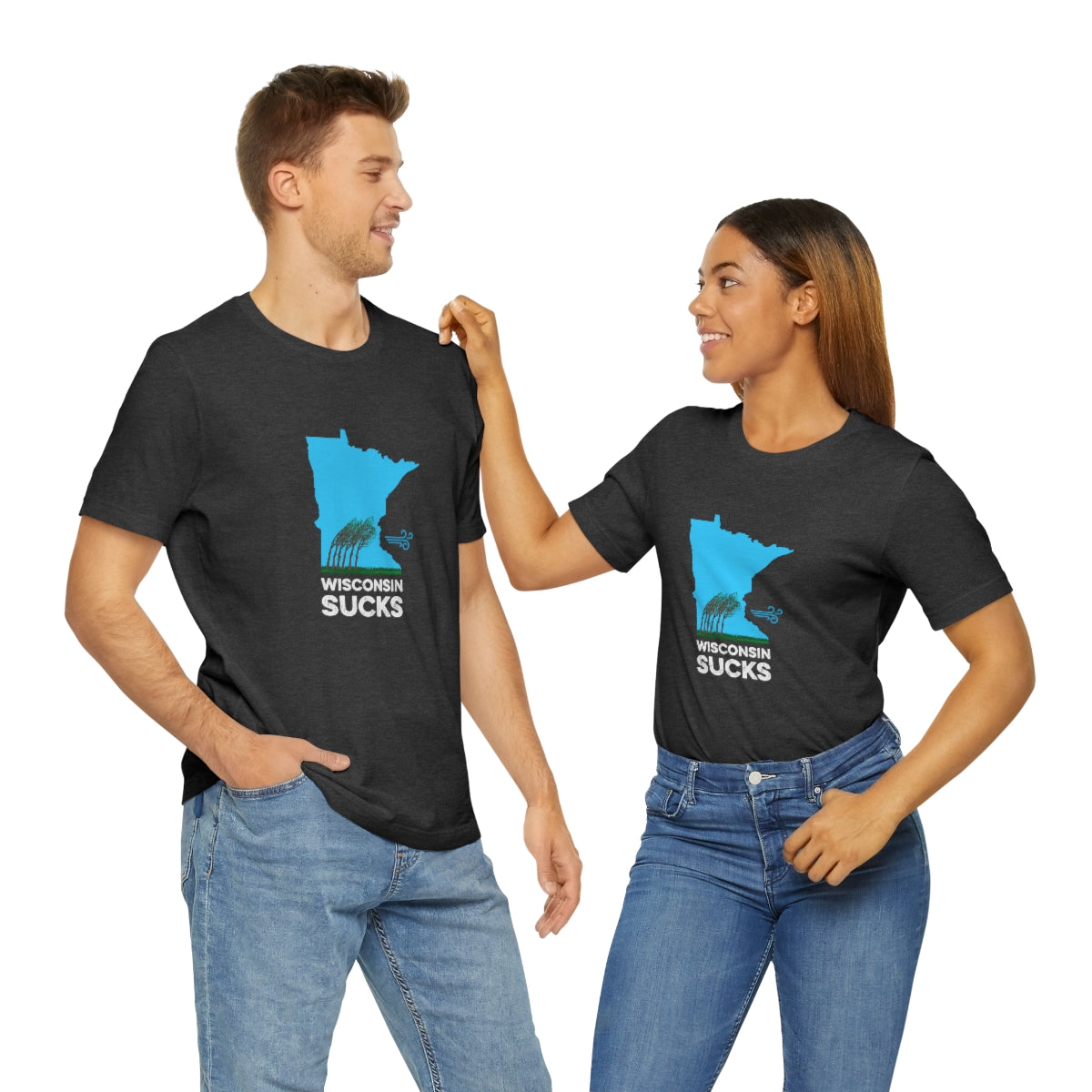 Wisconsin Sucks - Blowing Windy Trees Minnesota Unisex T-Shirt - Ope Life