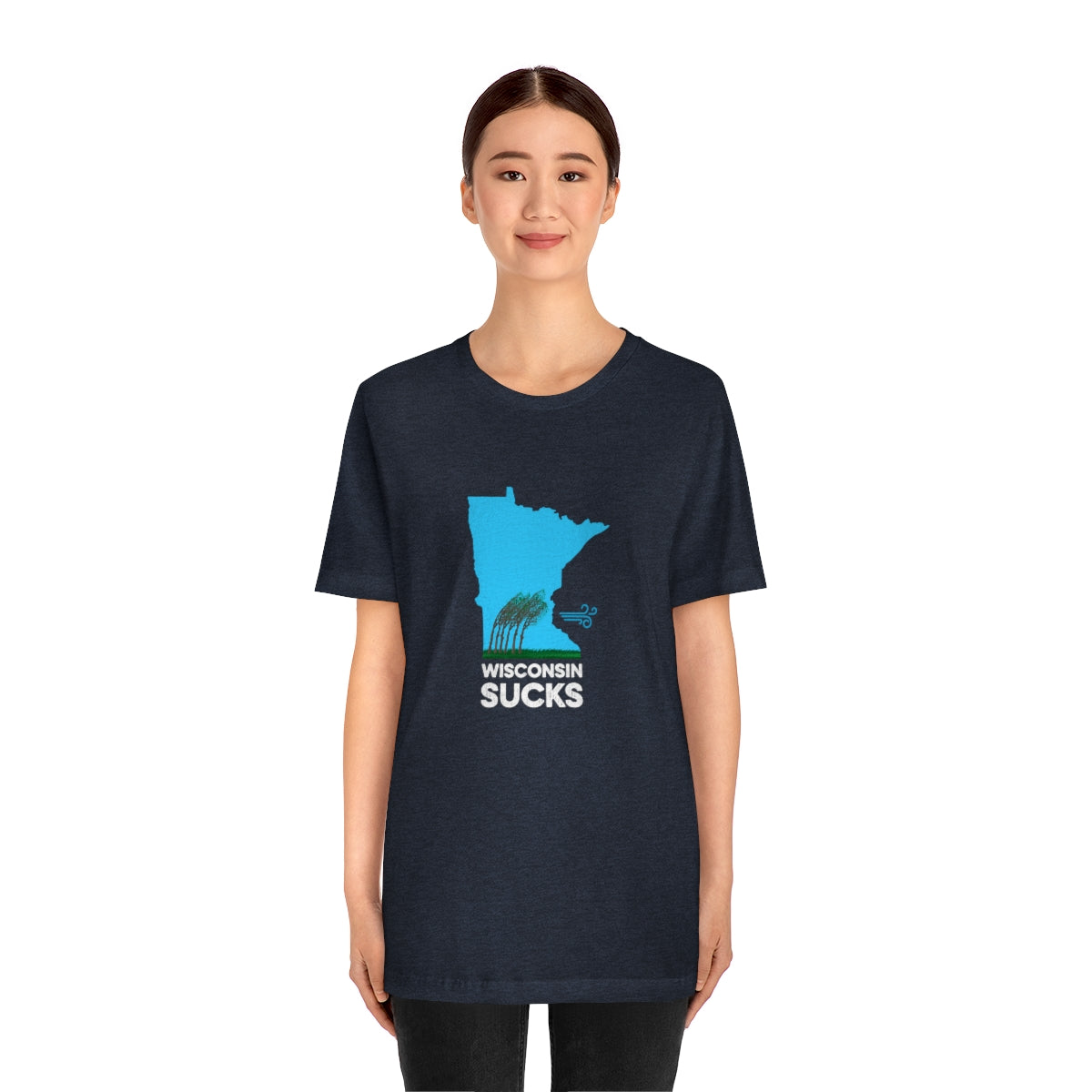 Wisconsin Sucks - Blowing Windy Trees Minnesota Unisex T-Shirt - Ope Life