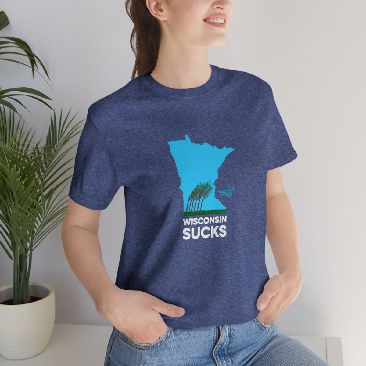 Wisconsin Sucks - Blowing Windy Trees Minnesota Unisex T-Shirt - Ope Life