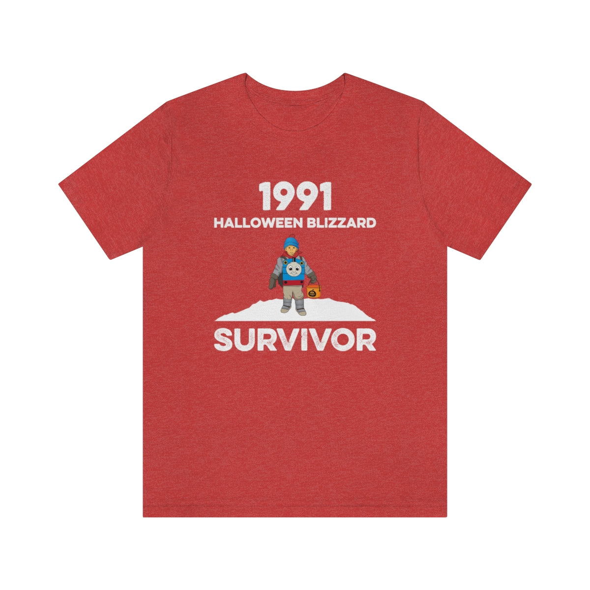 1991 Halloween Blizzard Survivor - Unisex T-Shirt - Heather Red / S - Ope Life