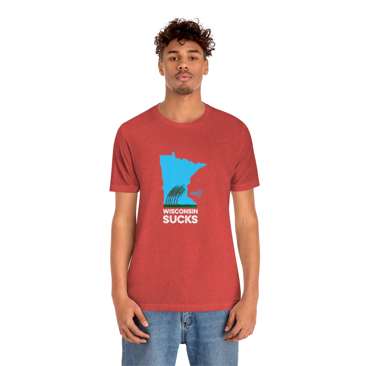 Wisconsin Sucks - Blowing Windy Trees Minnesota Unisex T-Shirt - Ope Life