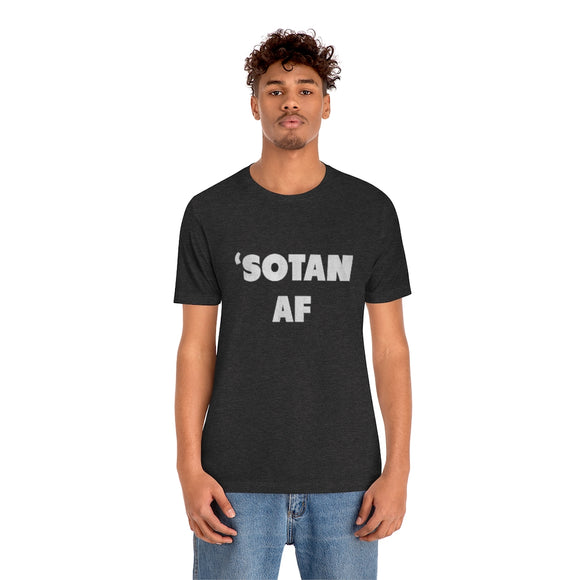 Sotan AF - Funny Minnesota T-Shirt (Unisex) - Dark Grey Heather / L - Ope Life