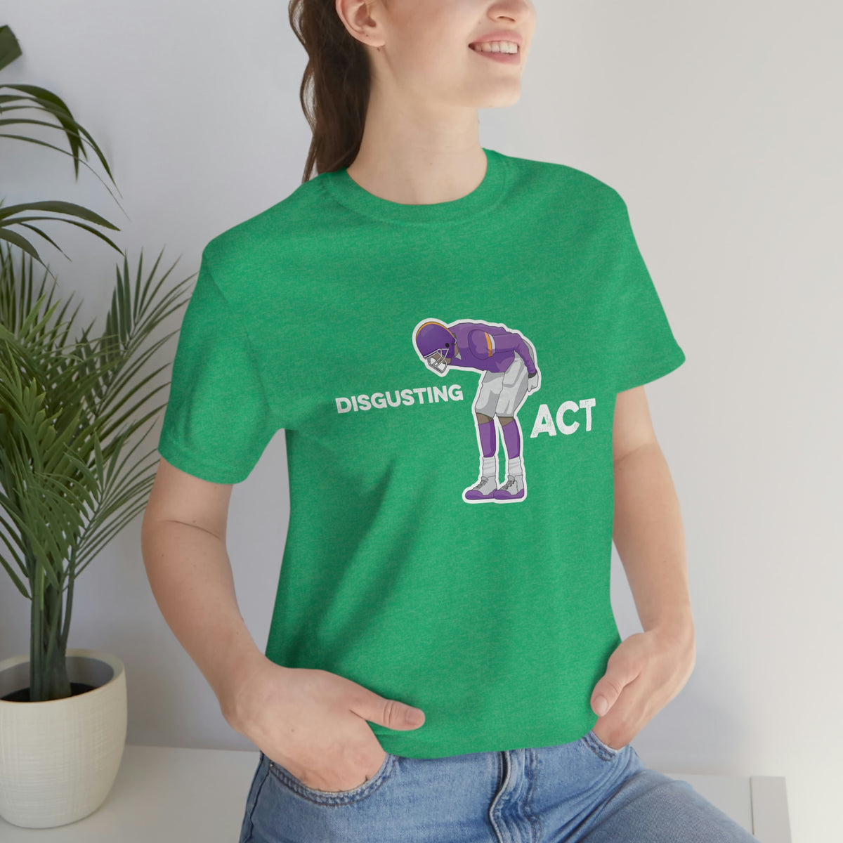 Disgusting Act - Moss Mooning Packers Vikings Unisex T-Shirt - Ope Life