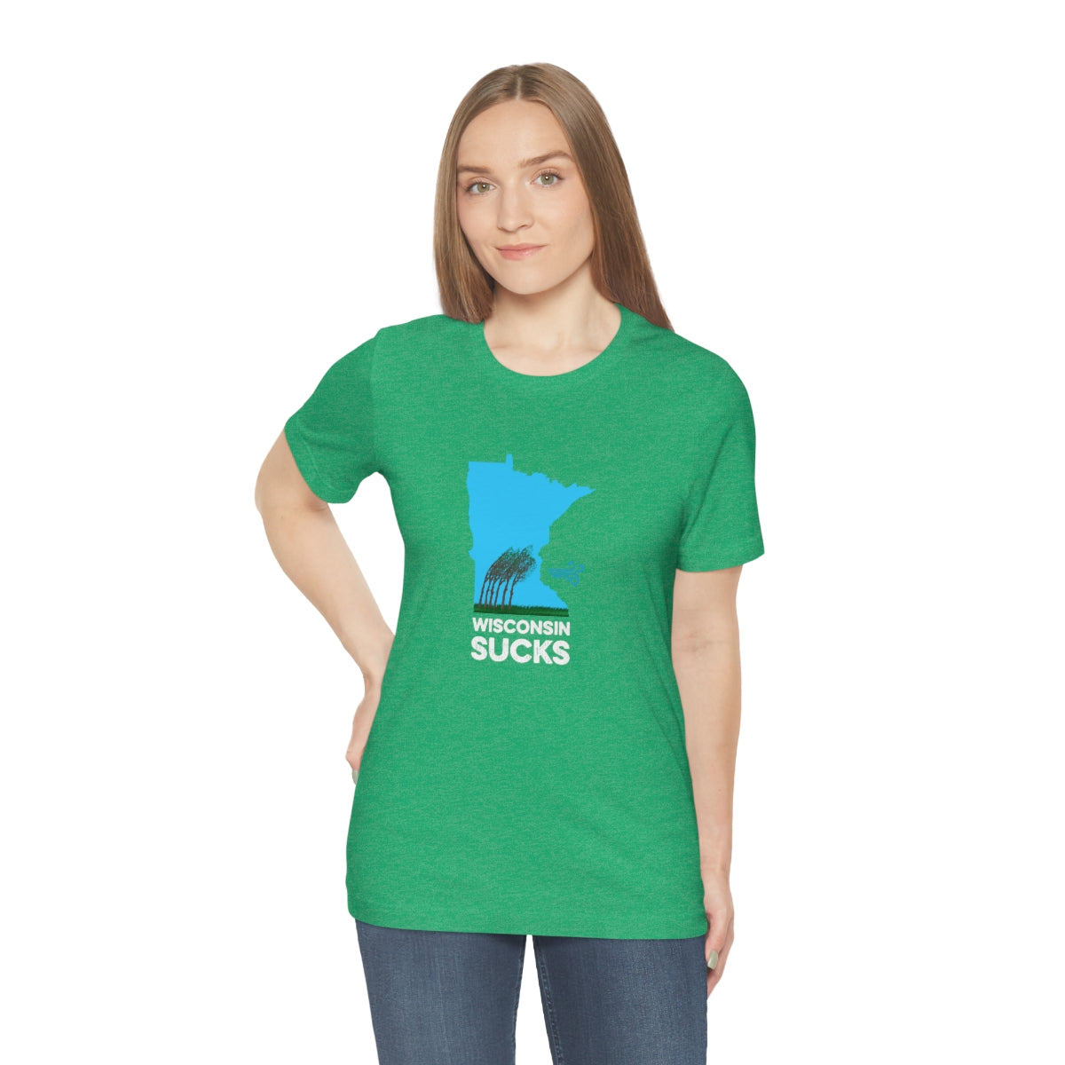 Wisconsin Sucks - Blowing Windy Trees Minnesota Unisex T-Shirt - Ope Life