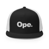 Ope Trucker Cap - Black/ White - Ope Life